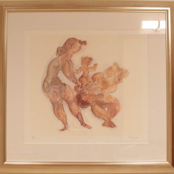 Untitled (People Dancing) by Chaim Gross, Image 1.