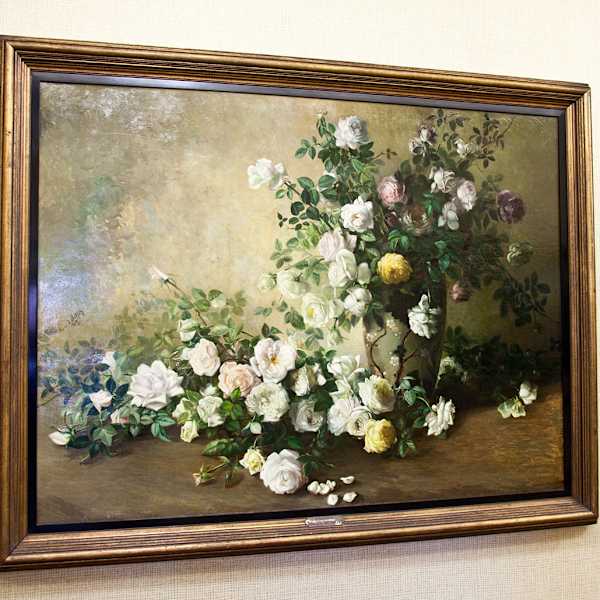 Still-life of Roses in Vase by Marie Osthaus Griffith, Image 1.