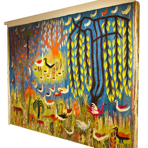 Egyptian Children's Tapestry by Students of Ramses Wissa Wassef, Image 1.