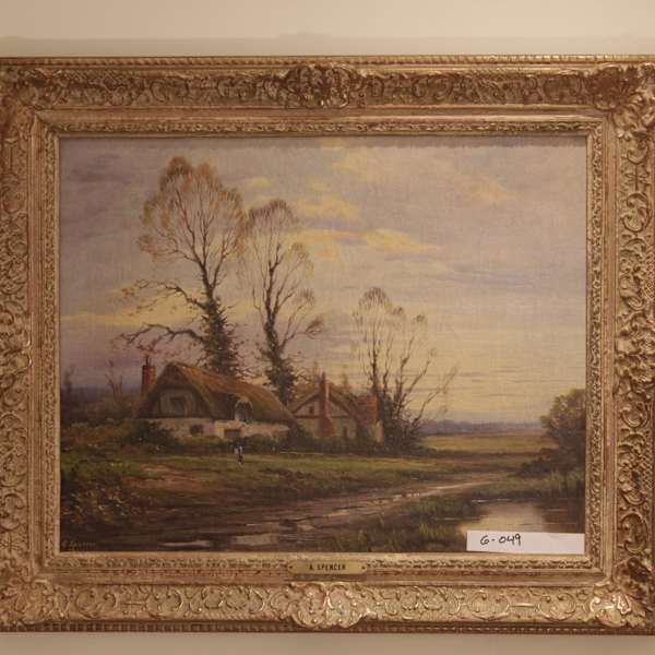 Untitled (English Cottages) by Augustus Spencer, Image 1.