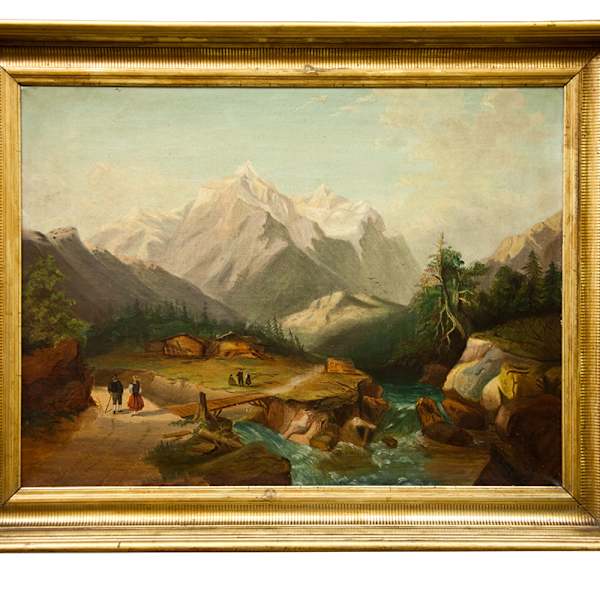 Swiss Mountain Landscape by Sarah Byrns, Image 1.