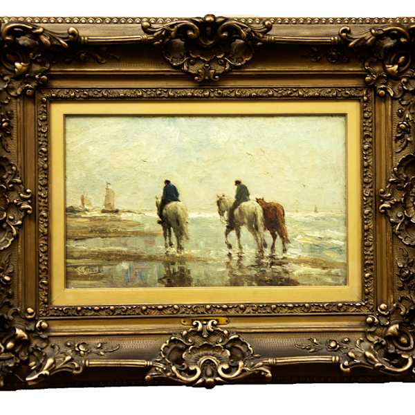 Horses on Shoreline by Evert Pieters, Image 1.