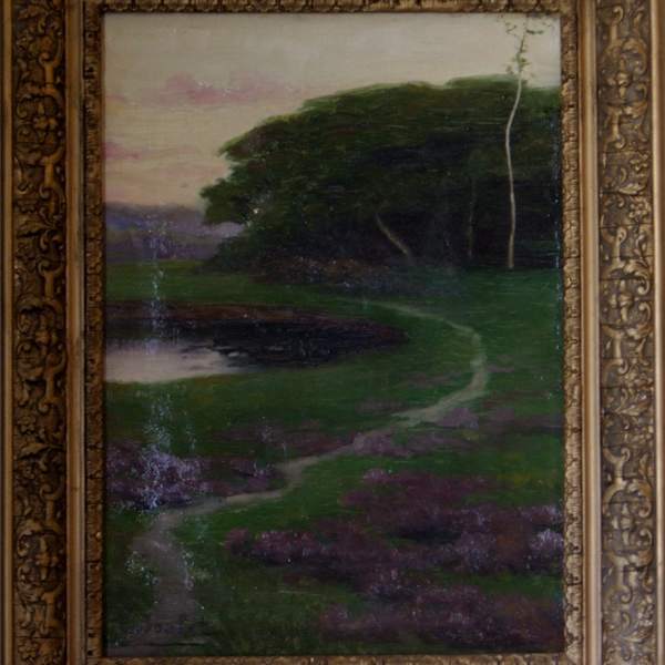 Pond at Sunset by Cyprien-Eugène Boulet, Image 1.