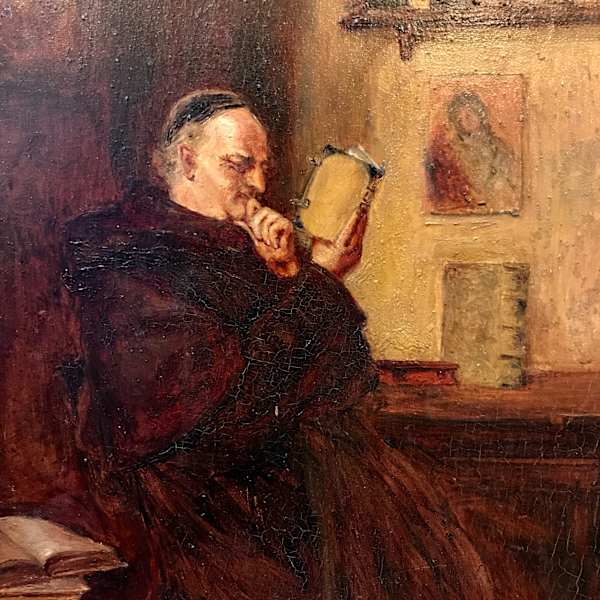Friar Reading by Ch. Pingret, Image 1.