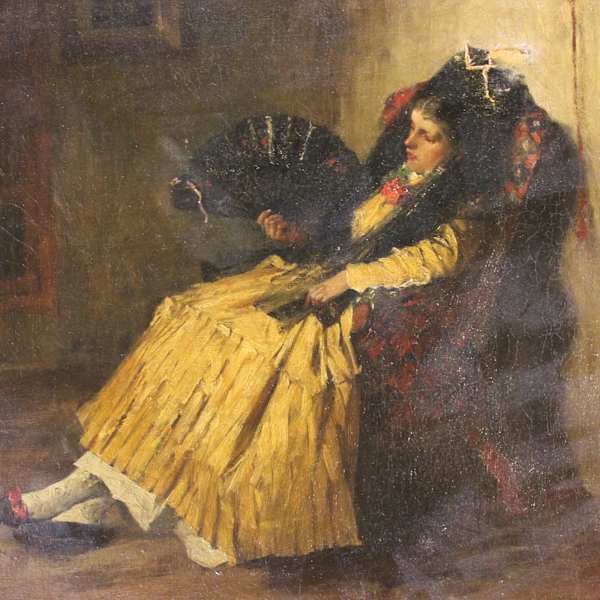 Woman in Chair by W.E. Lockhart, Image 1.