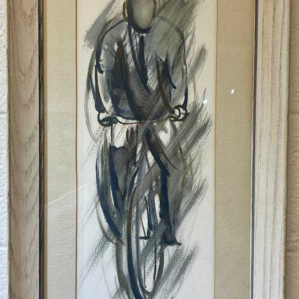 Man on Bicycle by David Brownlow, Image 1.