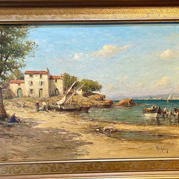 A Port in France by Charles Malfroy, Image 2.
