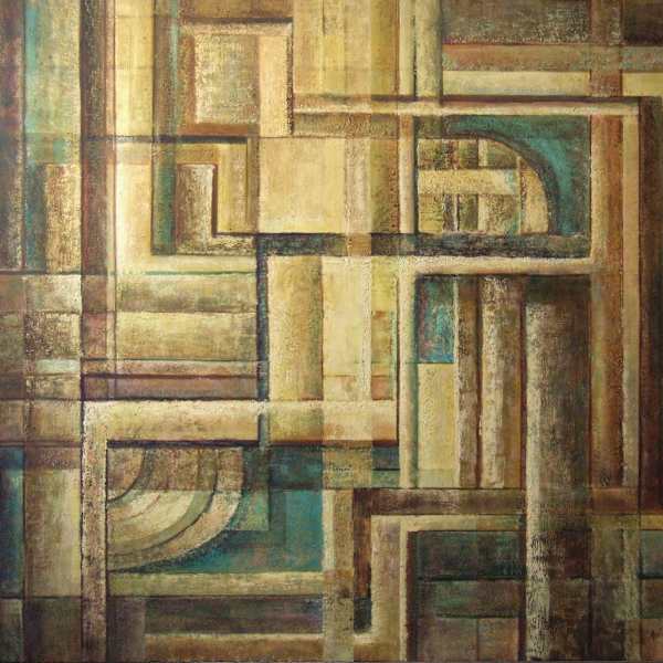 Cubic Painting by Anna Keener, Image 1.