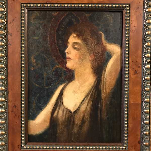 Study for a kind of "Vanity" by John William Waterhouse, Image 1.
