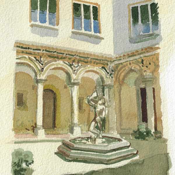 Museum Courtyard, Palermo by Ernie Marjoram, Image 1.