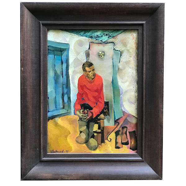Self Portrait with a Pipe by Viktor Danilov, Image 1.