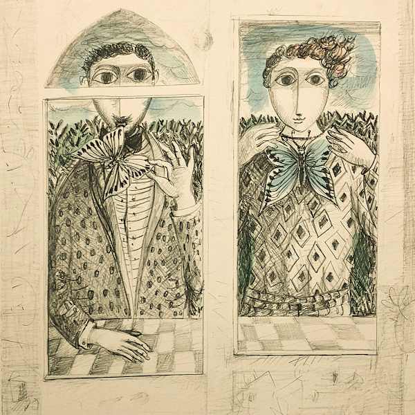 Butterfly Couple by Yosl Bergner, Image 2.