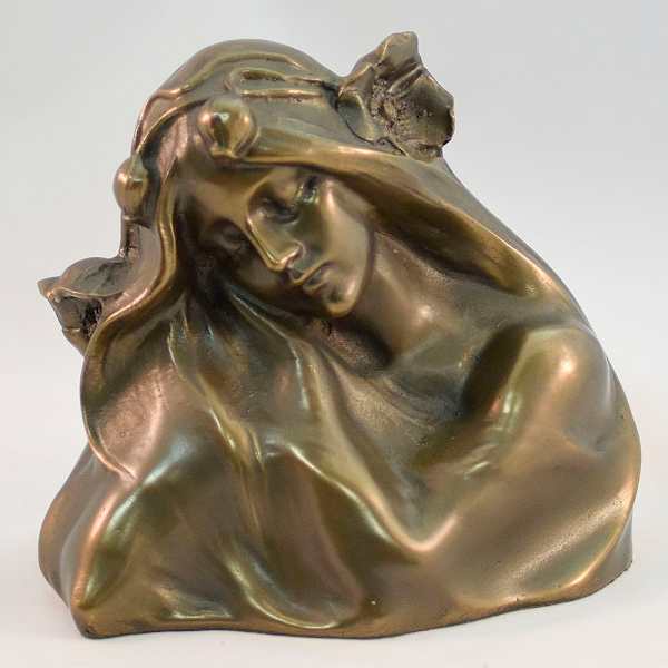 Art Nouveau Bust by Hans Muller, Image 1.