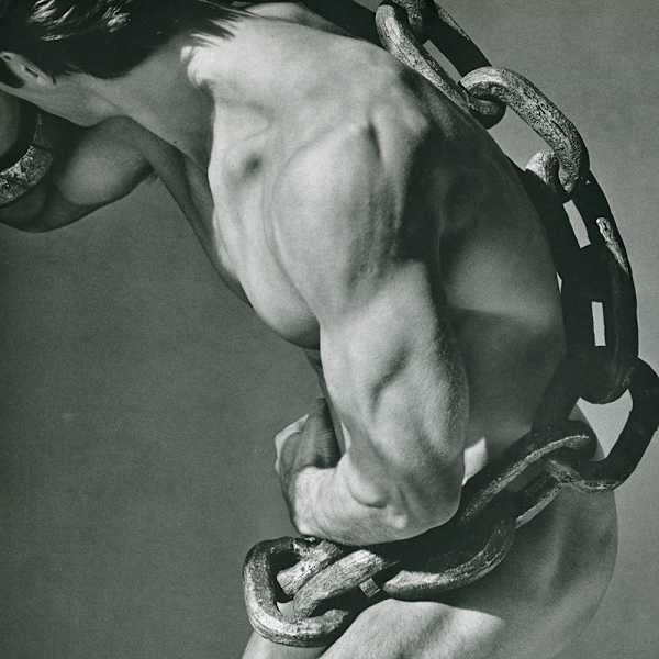 Man with Chain, Los Angeles 1985 by Herb Ritts, Image 3.