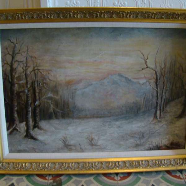 Distant Mountain in the Snow by Grace Hagen, Image 1.