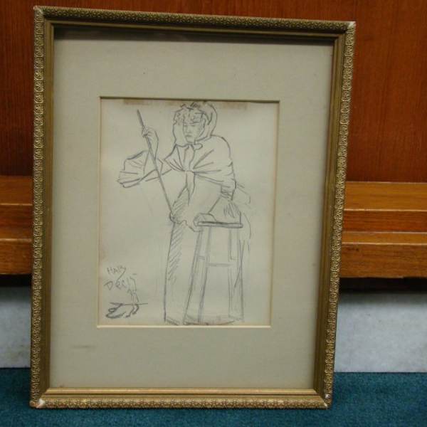 School Teacher with Rod by John Haberle, Image 1.