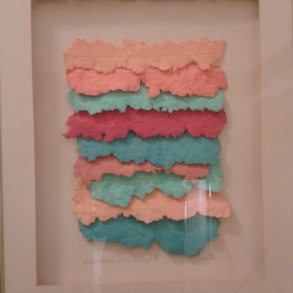 Multi color Strata Triptych II by Scott Begnaud, Image 1.