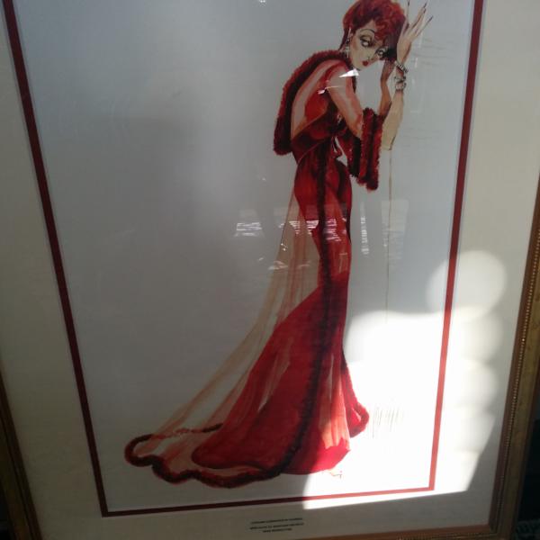 Costume Illustration for Bette Davis as Maraget Delorca, Dead Ringer by Donfeld, Image 1.