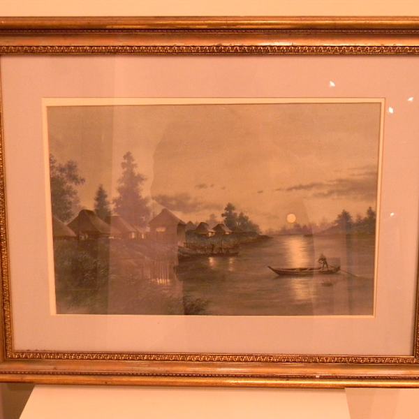 Fishing Village by Hiroshi Yoshida, Image 1.