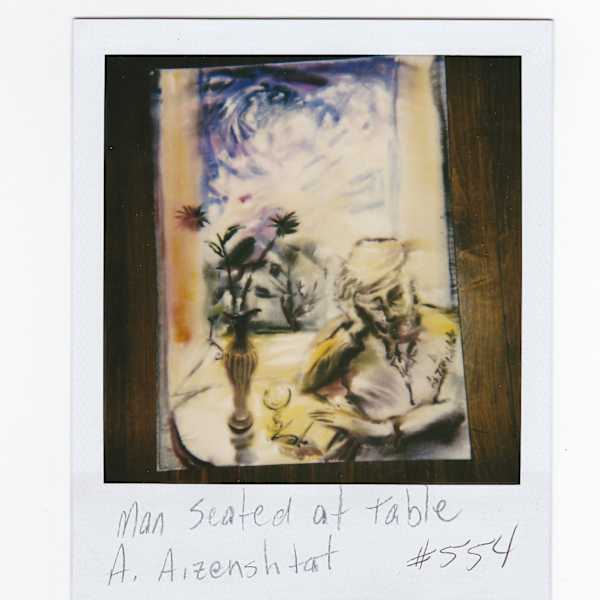 Untitled (Man Seated at Table) by Alexander Aizenshtat, Image 1.