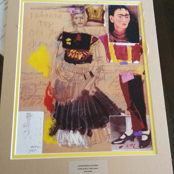 Costume Design for Salma Hayek as 'Frida Kahlo', Frida by Julie Weiss, Image 1.