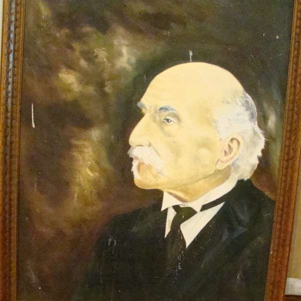 Portrait of Dr. Simmons by Pat Ledford, Image 1.