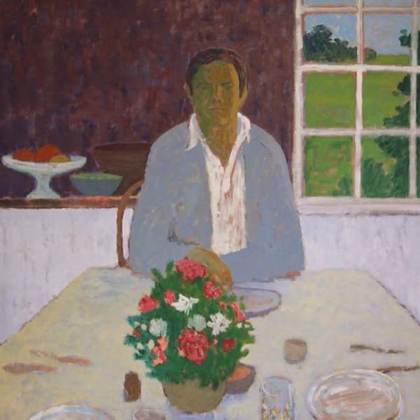 Man at a Table by Robert LaHotan, Image 1.