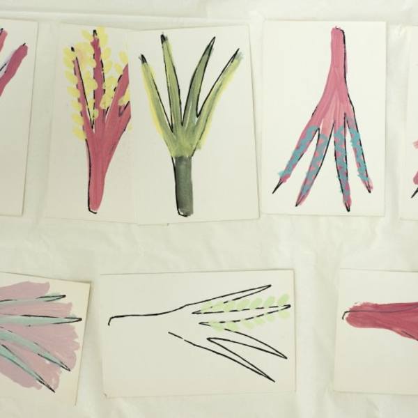 Untitled (Hand Illustrated postcards) by George Grant, Image 1.