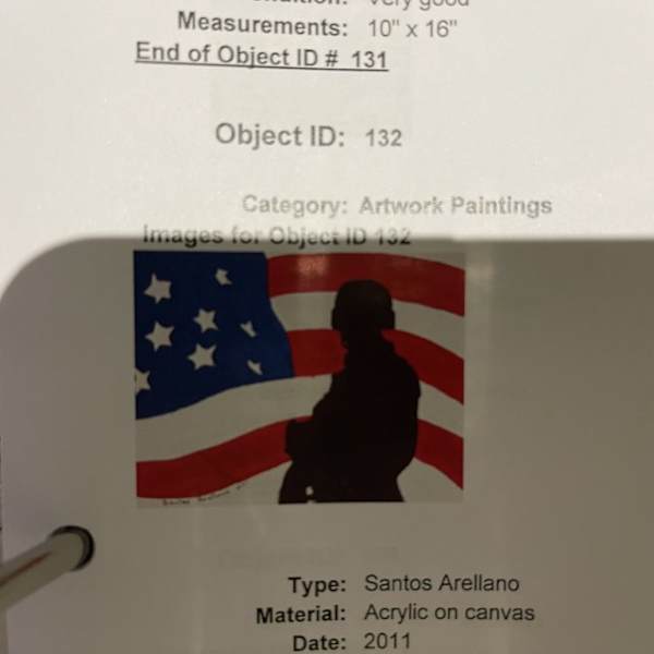 Untitled (American flag) by Santos Arellano, Image 1.