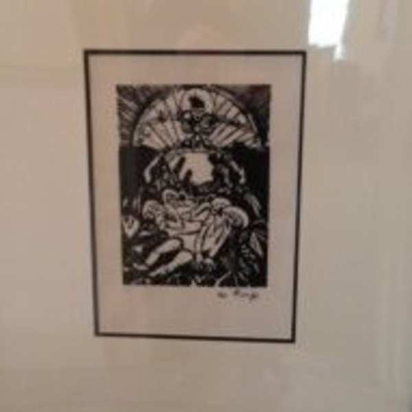 The Small Dance of Death (Woodcut series of 11) by Hans Grohs, Image 1.