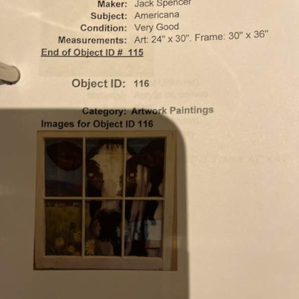 Untitled (cow) by Erikson Wright, Image 1.