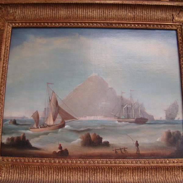 Shipping Off St. Michael’s Mount, Cornwall by Thomas Buttersworth, Image 1.