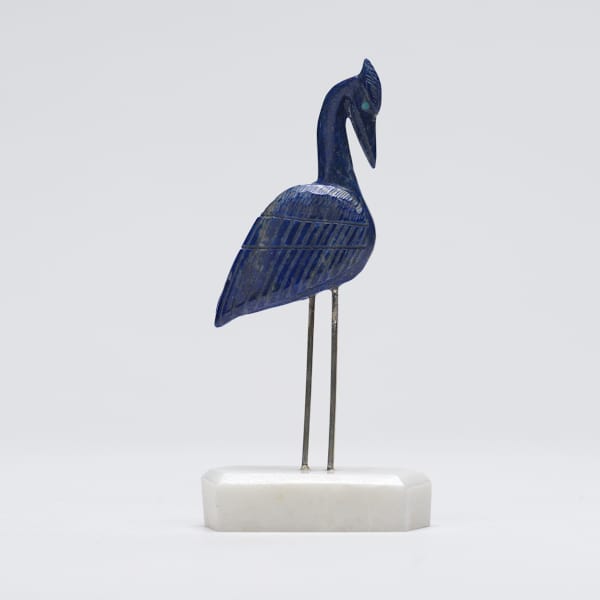 Hiram Peynetsa Crane standing on shore by Hiram Peynetsa, Image 4.