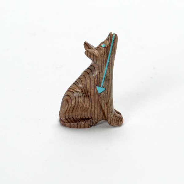 Braden Gasper, Coyote, Wood, Turquoise by Braden Gasper, Image 1.