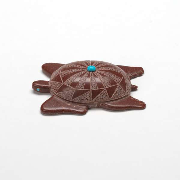 Turtle, Pipestone, turquoise , by Darren Shebola by Darren Shebola, Image 2.