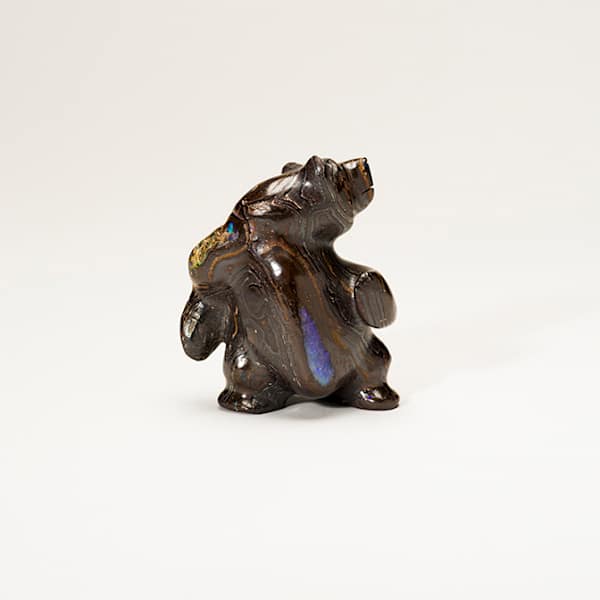 Jeffrey Tsalabutie  1974- 2009   Standing Bear, Boulder Opal by Jeffrey Tsalabutie (1974 - 2009), Image 1.