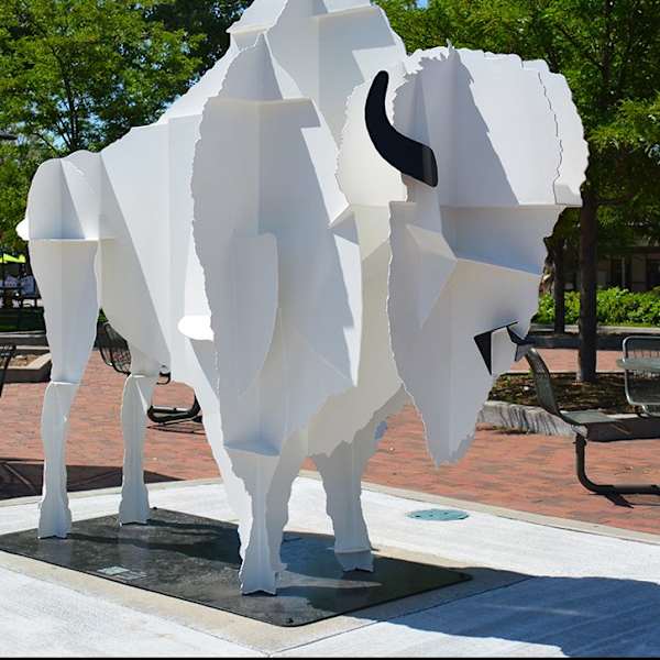 Tatanka Ska (Permanent Public Art) by Jacob Novinger, Image 1.