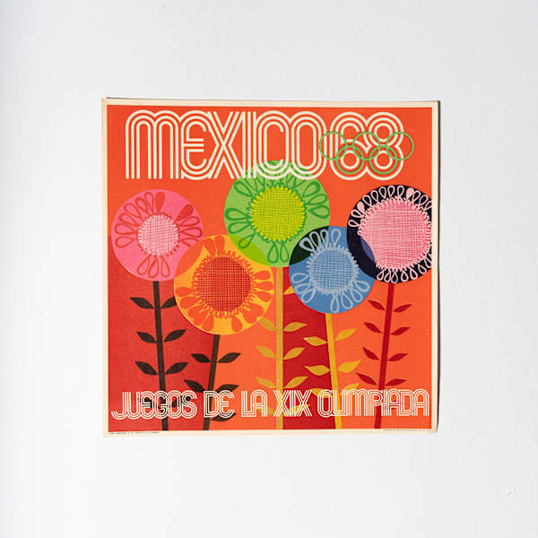 Cartel promocional de la XIX Olimpiada (Flores) by Dolores Sierra Campuzano, Manuel Villazón, Image 2.