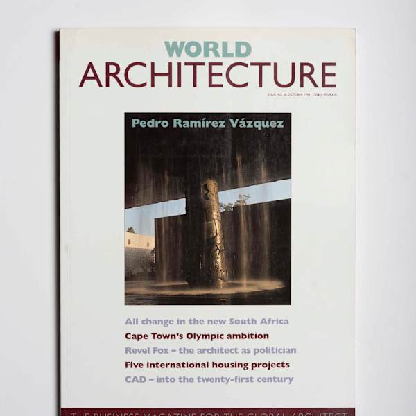 Revista World Architecture. ISSUE NO. 50. Edición firmada por el arquitecto Pedro Ramírez Vázquez by World Architecture, Pedro Ramírez Vázquez, Image 2.