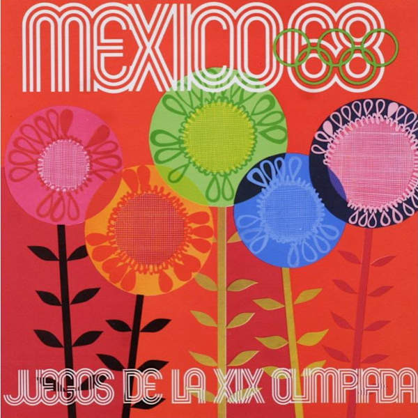 Cartel promocional de la XIX Olimpiada (Flores) by Dolores Sierra Campuzano, Manuel Villazón, Image 1.