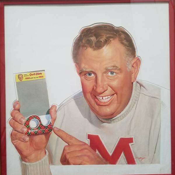 Andy Devine Scotch Tape ad - original painting by Mayo Olmstead, Image 1.