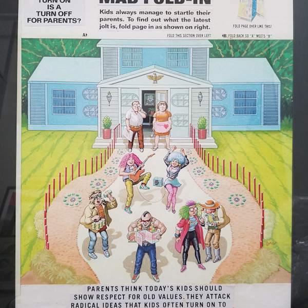 Mad #279 Fold-In Back Cover Original Art by Al Jaffe, Image 1.