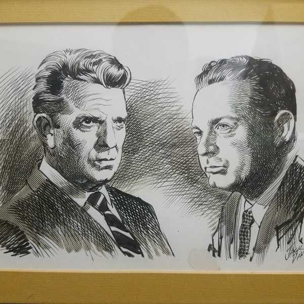 Huntley - Brinkley - TV Guide illustration by Jack Davis, Image 1.