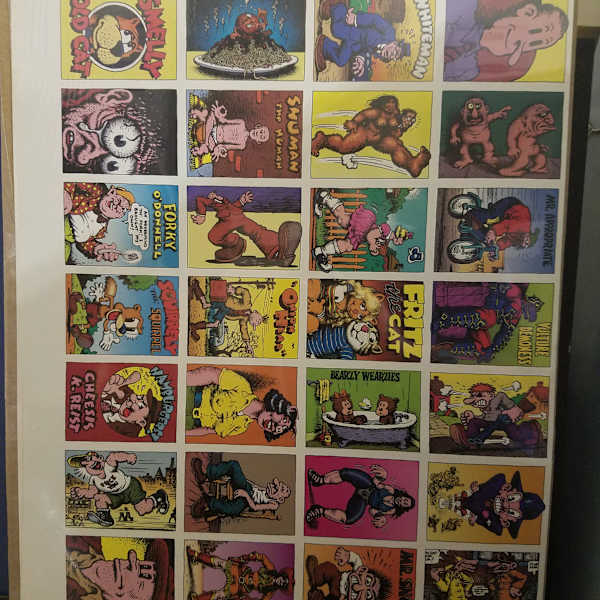 Crumb Trading cards - proof sheet by Robert Crumb, Image 1.