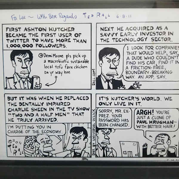 2.5 Men cartoon by Ted Rall, Image 1.