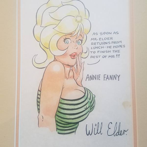 Annie Fanny watercolor by Will Elder, Image 1.