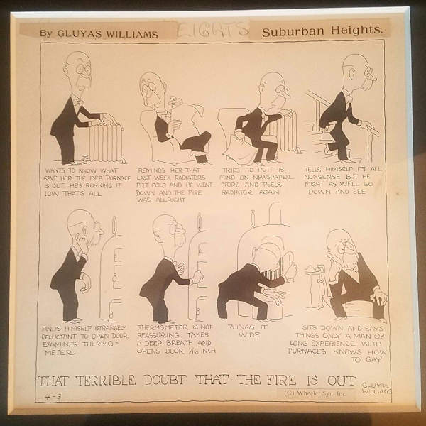 Suburban Heights cartoon (1927) by Gluyas Williams, Image 1.