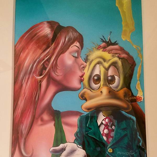 Howard the Duck Magazine #2 cover by Val Mayerik, Image 1.