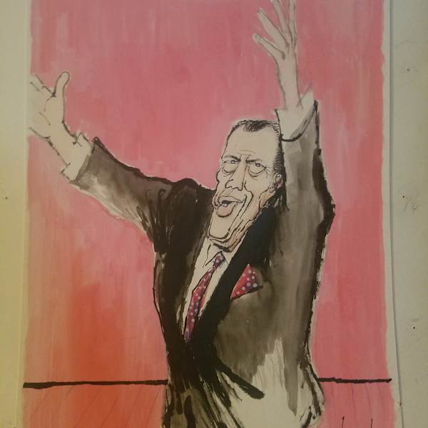Ed Sullivan - TV Guide Cover by Ronald Searle, Image 1.