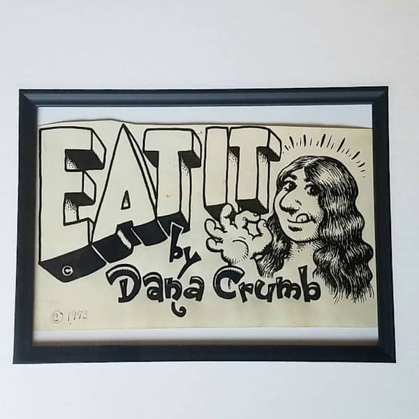 Los Angeles Free Press "Eat It" Dana Crumb Column Illustration (1973) by Robert Crumb, Image 1.